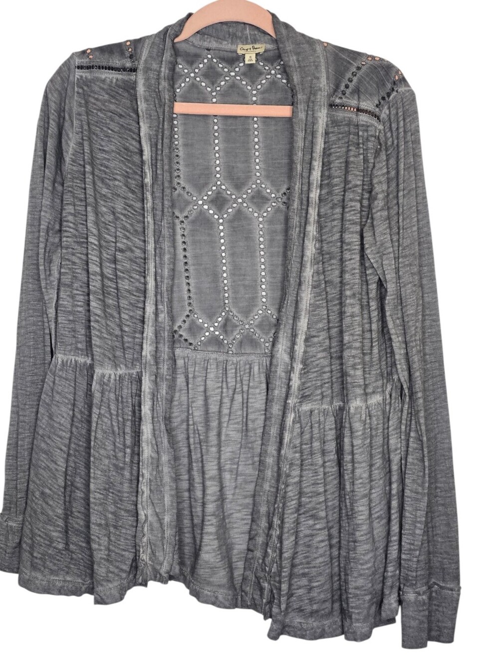Chip & Pepper knit cardigan designed with a soft slub texture